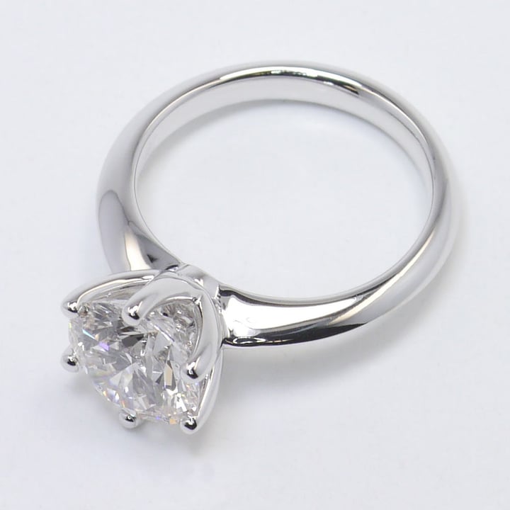 2.16 Carat 6 Prong Diamond Engagement Ring angle 4
